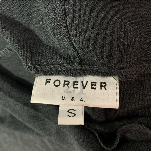 VTG Forever 21 Dark Grey Bodycon Dress S - Picture 6 of 6